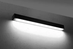 THORO Kinkiety I Lampy Na Ścianę<Pinne 65 Czarny 4000K - - lampa ścienna