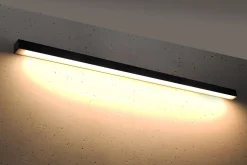 THORO Kinkiety I Lampy Na Ścianę|Lampy I Kinkiety Nad Lustro, Oświetlenie Lustra<Pinne 145 Czarny 3000K - - lampa ścienna