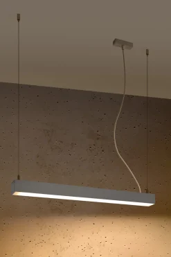 THORO Żyrandole<Pinne 65 Szara 3000K - - lampa wisząca