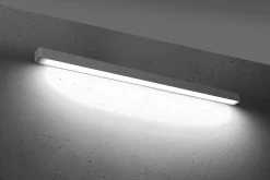 THORO Kinkiety I Lampy Na Ścianę|Lampy I Kinkiety Nad Lustro, Oświetlenie Lustra<Pinne 115 Szary 4000K - - lampa ścienna