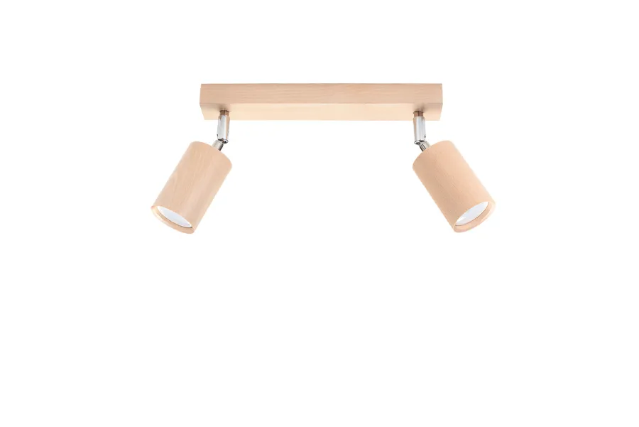 SOLLUX LIGHTING Plafony Sufitowe I Ścienne|Lampy Do Salonu, Oświetlenie Salonu<Plafon BERG 2 naturalne drewno - Sollux
