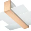 SOLLUX LIGHTING Plafony Sufitowe I Ścienne|Lampy Do Salonu, Oświetlenie Salonu<Plafon FENIKS 2 Naturalne Drewno - Sollux