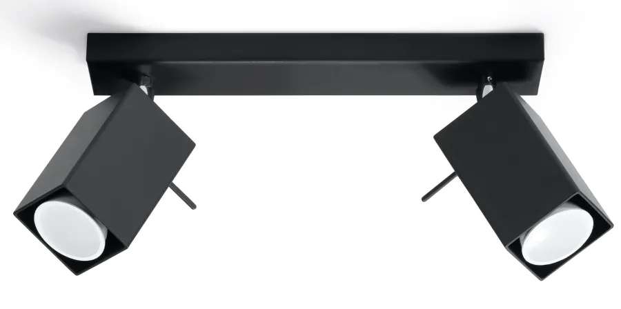 SOLLUX LIGHTING Plafony Sufitowe I Ścienne|Lampy Do Sypialni, Oświetlenie Do Sypialni<Plafon MERIDA 2 - Sollux Czarny