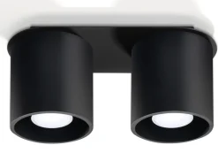 SOLLUX LIGHTING Plafony Sufitowe I Ścienne|Lampy Tuby<Plafon ORBIS 2 - Sollux Czarny