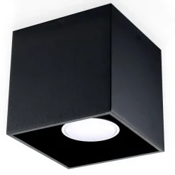 SOLLUX LIGHTING Plafony Sufitowe I Ścienne|Lampy Tuby<Plafon QUAD 1 - Sollux Czarny