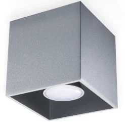 SOLLUX LIGHTING Plafony Sufitowe I Ścienne|Lampy Tuby<Plafon QUAD 1 - Sollux Szary