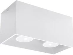 SOLLUX LIGHTING Plafony Sufitowe I Ścienne|Lampy Tuby<Plafon QUAD MAXI - Sollux Biały