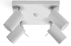 SOLLUX LIGHTING Plafony Sufitowe I Ścienne|Nowoczesne Plafony Sufitowe<Plafon RING 4 Biały - Sollux