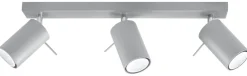 SOLLUX LIGHTING Plafony Sufitowe I Ścienne|Nowoczesne Plafony Sufitowe<Plafon RING 3 Szary - Sollux