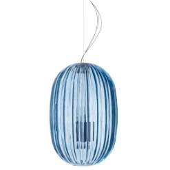 Foscarini Wiszące Ekskluzywne|Nowoczesne Lampy Wiszące<Plass Media niebieski - - lampa wisząca