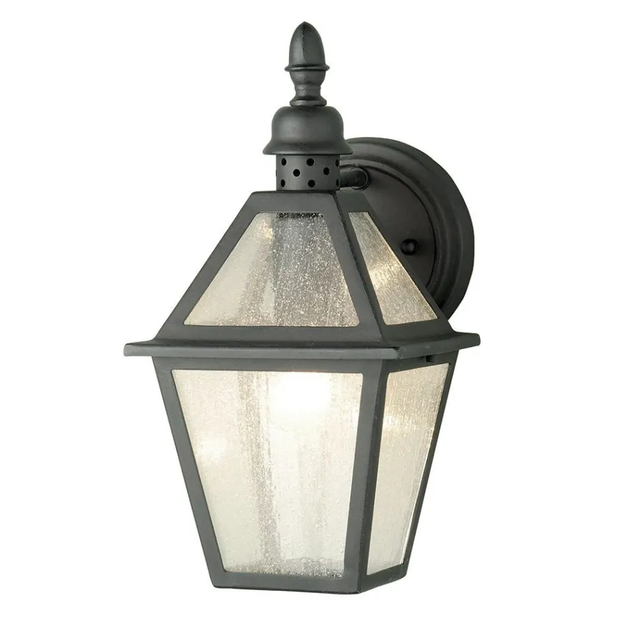 Elstead Lighting Kinkiety Zewnętrzne: Ogrodowe I Elewacyjne|Lampy Ogrodowe, Oświetlenie Do Ogrodu<Polruan Black - - kinkiet ogrodowy