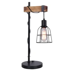 Italux Lampki Na Biurko, Oświetlenie Biurkowe|Lampy Drewniane<Ponte Black - - lampa stołowa