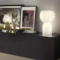 Slide Lampki Na Biurko, Oświetlenie Biurkowe|Biurkowe Ekskluzywne<Pupa H58 biały - - lampa biurkowa białyNapięcie: 230V