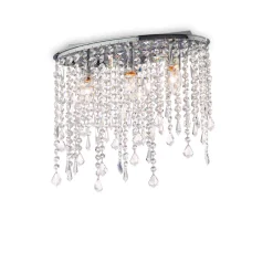 Ideal Lux Plafony Sufitowe I Ścienne|Lampy Do Salonu, Oświetlenie Salonu<RAIN CLEAR PL3 - - plafon/lampa sufitowa