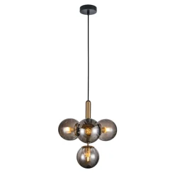 Italux Żyrandole<Ravena black - - lampa wisząca
