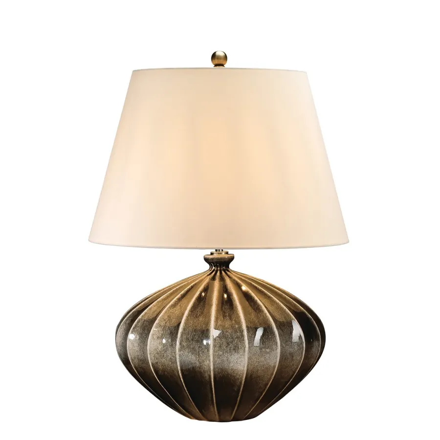 Elstead Lighting Lampki Na Biurko, Oświetlenie Biurkowe|Lampy Do Salonu, Oświetlenie Salonu<Ribbed Pumpkin - - lampa biurkowa nowoczesna