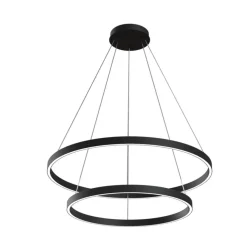 Maytoni Żyrandole|Nowoczesne Lampy Wiszące<Rim Black 2 - - lampa wisząca nowoczesna
