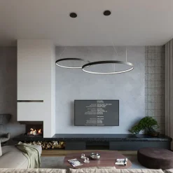 THORO Żyrandole|Lampy Do Sypialni, Oświetlenie Do Sypialni<Rio 78 Czarny Led 4000K - - lampa wisząca