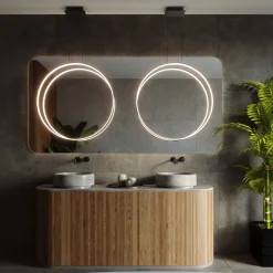 THORO Żyrandole|Lampy Do Łazienki<Rio 78 Czarny Led 4000K vertical - - lampa wisząca