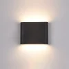 Italux Kinkiety Zewnętrzne: Ogrodowe I Elewacyjne<Romano Led Black - - kinkiet