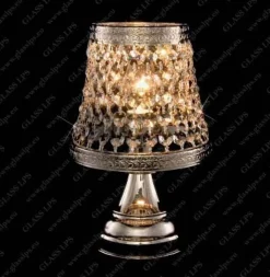 Glass LPS Lampy Biurkowe Stylowe|Lampy Biurkowe Kryształowe<S35 369/01/6; Ni - - kryształowa lampa biurkowa