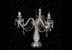 Glass LPS Lampy Biurkowe Stylowe|Lampy Biurkowe Kryształowe<S31 009/03/1-A; GOLD, lip. - - kryształowa lampa biurkowa