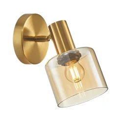 Italux Kinkiety I Lampy Na Ścianę<Santia bursztyn - - kinkiet
