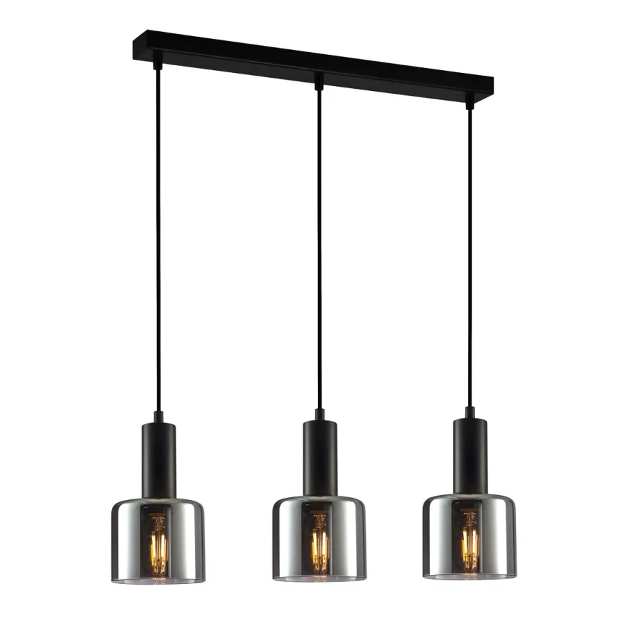 Italux Żyrandole<Santia III black - - lampa wisząca nowoczesna