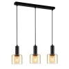 Italux Żyrandole|Lampy Do Jadalni<Santia III black/gold - - lampa wisząca nowoczesna