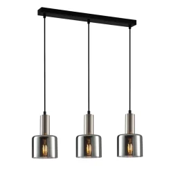 Italux Żyrandole|Lampy Do Kuchni, Oświetlenie Kuchenne<Santia III silver - - lampa wisząca nowoczesna