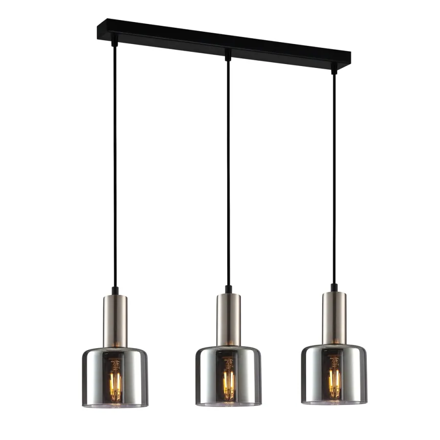 Italux Żyrandole|Lampy Do Kuchni, Oświetlenie Kuchenne<Santia III silver - - lampa wisząca nowoczesna