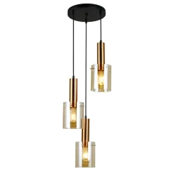 Italux Żyrandole<Sardo III mosiądz - - lampa wisząca