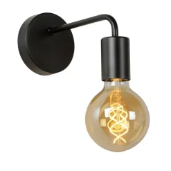 Lucide Kinkiety I Lampy Na Ścianę|Lampy Do Salonu, Oświetlenie Salonu<Scott czarny - - lampa ścienna