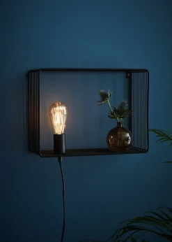 Markslu00f6jd Kinkiety I Lampy Na Ścianę<Shelf Black - Markslöjd - kinkiet