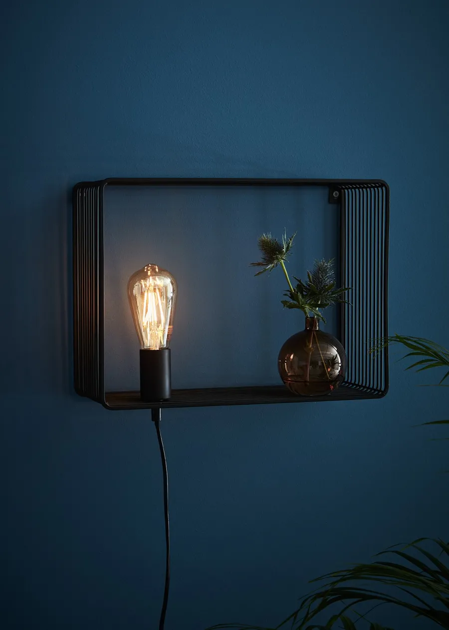 Markslu00f6jd Kinkiety I Lampy Na Ścianę<Shelf Black - Markslöjd - kinkiet
