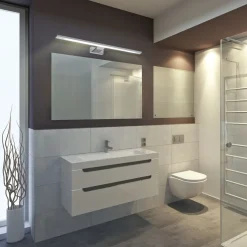 Milagro Lampy Do Łazienki<Shine Led Chrome L60 - - kinkiet łazienkowy