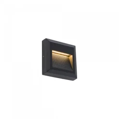 Nowodvorski Kinkiety Zewnętrzne: Ogrodowe I Elewacyjne<Sidewalk Square Led Black - - kinkiet zewnętrzny