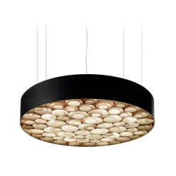 Luzifer LZF Żyrandole|Wiszące Ekskluzywne<Spiro Ø75 czarny, drewniany - - lampa wisząca czarny, drewnianyNapięcie: 230V