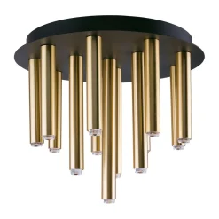 Nowodvorski Plafony Sufitowe I Ścienne|Lampy Do Salonu, Oświetlenie Salonu<Stalactite Black-Brass Xiii 9054 - - plafon nowoczesny