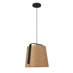 Faro Żyrandole|Lampy Do Salonu, Oświetlenie Salonu<Stood Ø50 czarny, drewno - - lampa wisząca