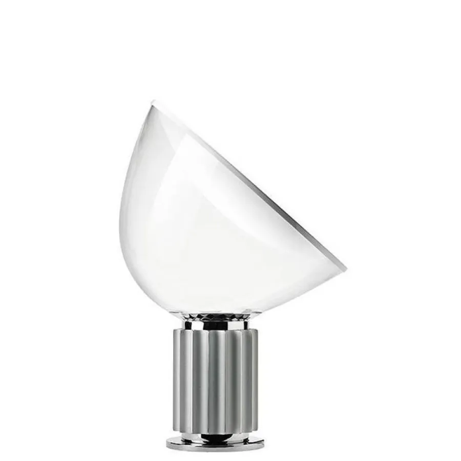 Flos Lampki Na Biurko, Oświetlenie Biurkowe|Biurkowe Ekskluzywne<Taccia H48,5 aluminium srebrny - - lampa biurkowa aluminium srebrnyNapięcie: 230V