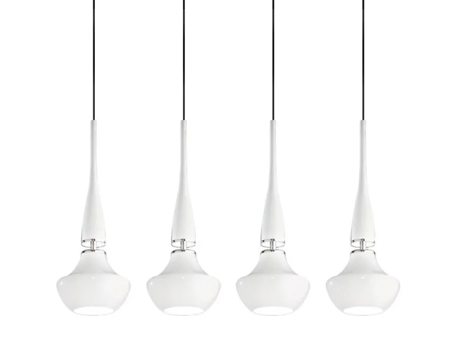 AZzardo Żyrandole|Lampy Do Salonu, Oświetlenie Salonu<Tasos 4 White wisząca - - lampa wisząca