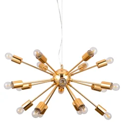 Italux Żyrandole<Theo Gold XVIII - - lampa wisząca