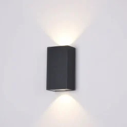 Maytoni Kinkiety Zewnętrzne: Ogrodowe I Elewacyjne|Lampy Ogrodowe, Oświetlenie Do Ogrodu<Times Square Led Black - - kinkiet prostokątny