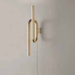 Foscarini Kinkiety I Lampy Na Ścianę|Ekskluzywne I Luksusowe Kinkiety<Tobia H40 złoty - - lampa ścienna złotyNapięcie: 230V