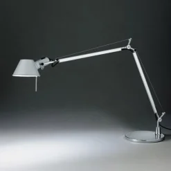 Artemide Lampki Na Biurko, Oświetlenie Biurkowe|Biurkowe Ekskluzywne<Tolomeo Midi H50 aluminium - - lampa biurkowa aluminiumNapięcie: 230V