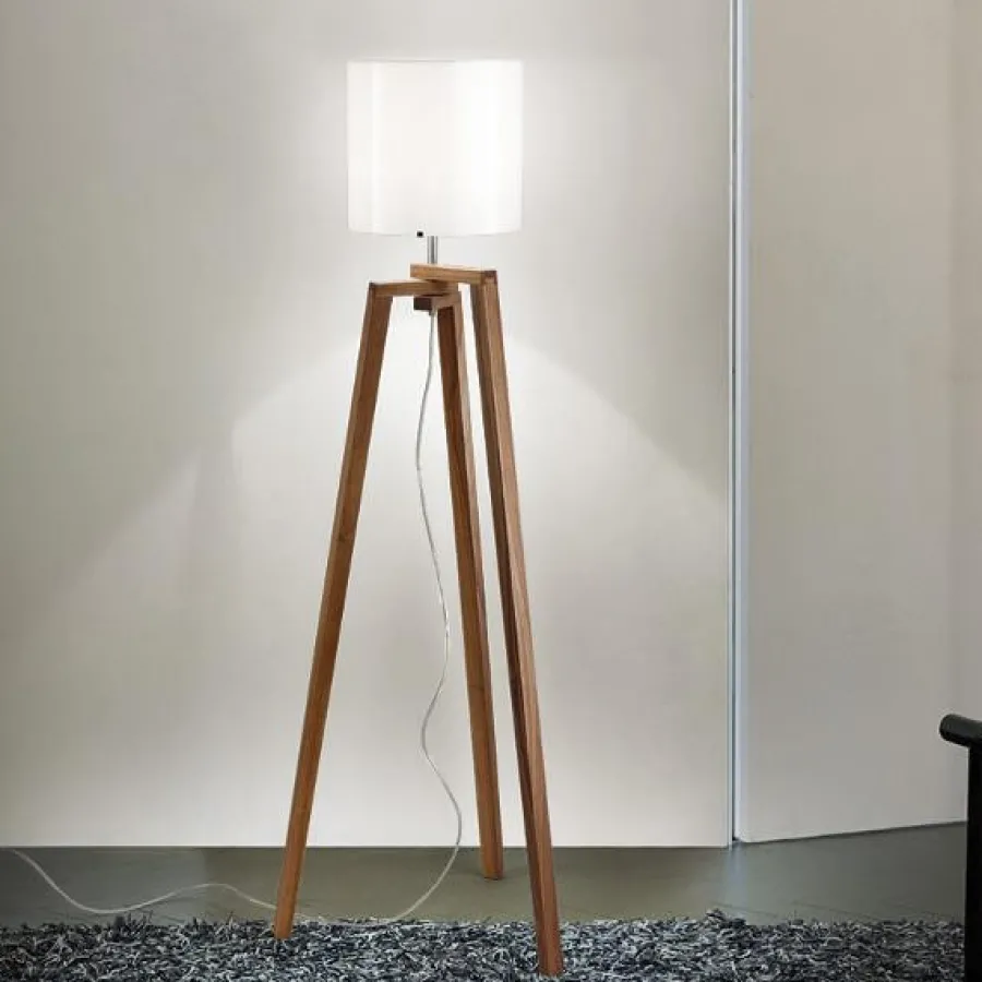 Vistosi Lampy Stojące I Podłogowe|Stojące Ekskluzywne<Trepai biały - - lampa podłogowa