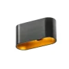 AZzardo Kinkiety I Lampy Na Ścianę|Kinkiety Nowoczesne<VEGA Black/Gold - - kinkiet