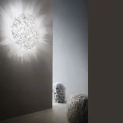 Slamp Plafony Sufitowe I Ścienne|Plafony Ekskluzywne<Veli Couture Ø78 biały - - lampa sufitowa białyNapięcie: 230V