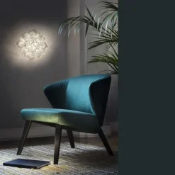 Slamp Plafony Sufitowe I Ścienne|Plafony Ekskluzywne<Veli Couture Ø32 biały - - lampa sufitowa białyNapięcie: 230V